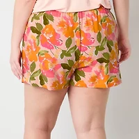 Sleep Chic Womens Plus Pajama Shorts