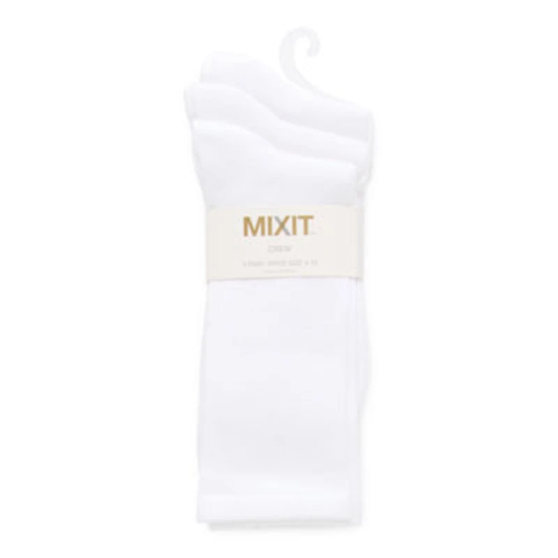 Mixit Everyday Essential Womens 3 Pair Crew Socks
