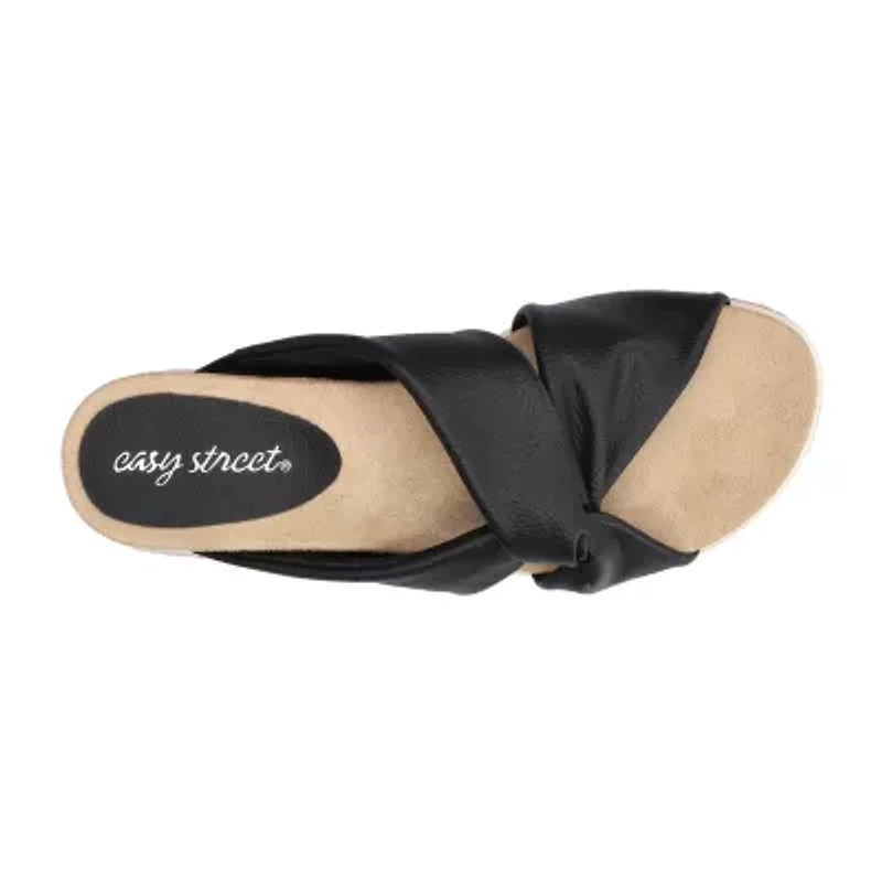 Easy Street Womens Ja Wedge Sandals
