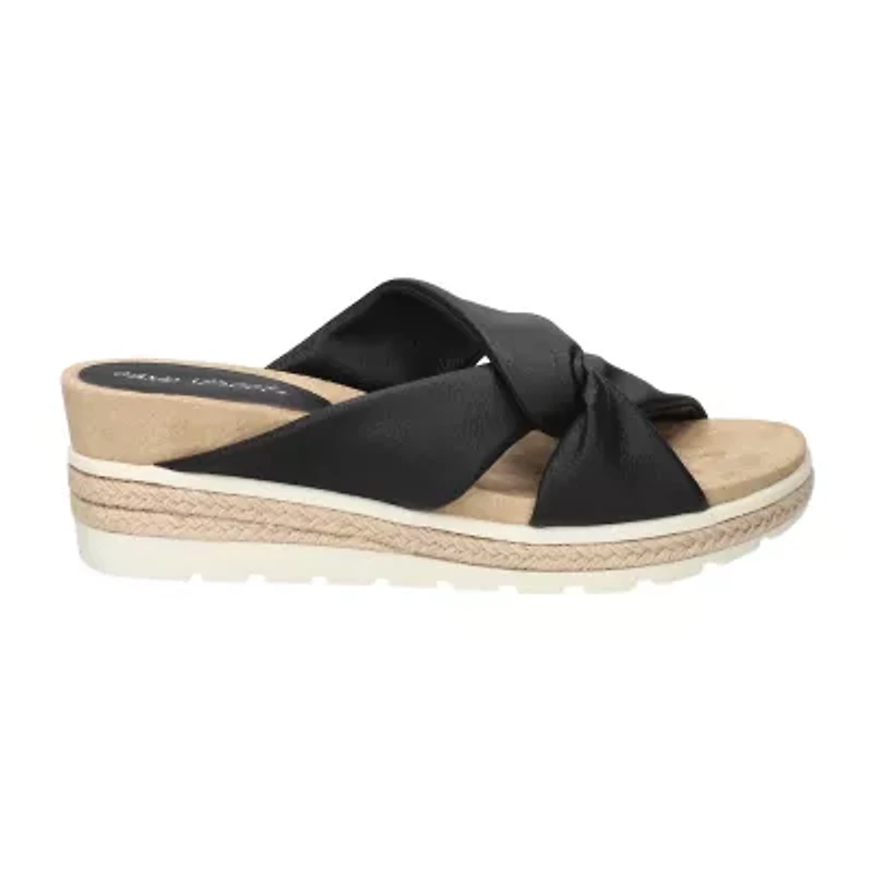 Easy Street Womens Ja Wedge Sandals
