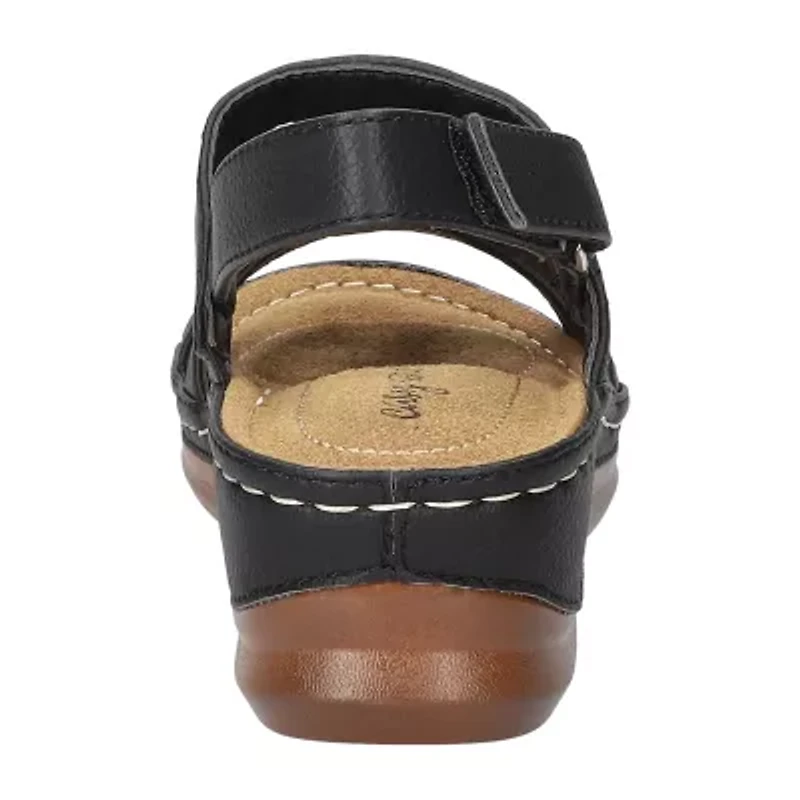 Easy Street Womens Alexi Wedge Sandals