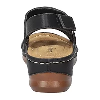 Easy Street Womens Alexi Wedge Sandals