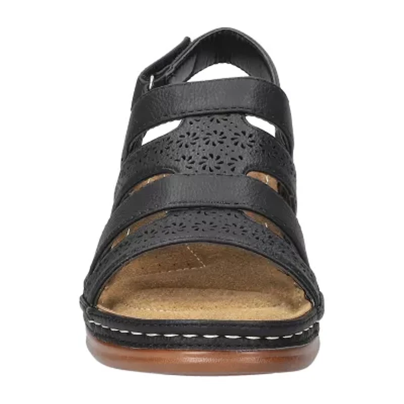 Easy Street Womens Alexi Wedge Sandals