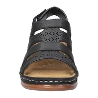 Easy Street Womens Alexi Wedge Sandals