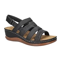 Easy Street Womens Alexi Wedge Sandals