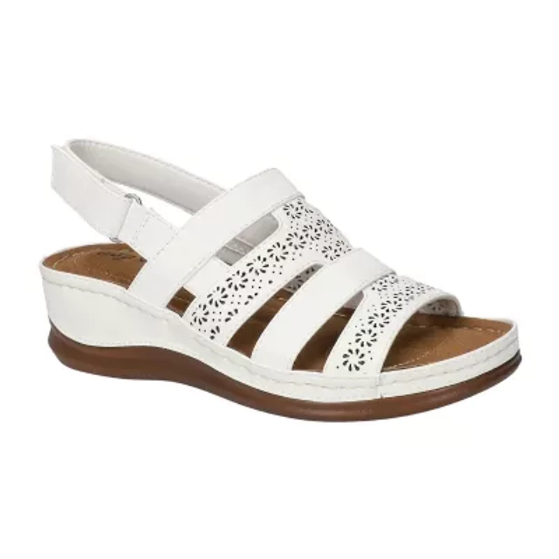 Easy Street Womens Alexi Wedge Sandals