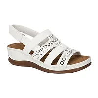 Easy Street Womens Alexi Wedge Sandals