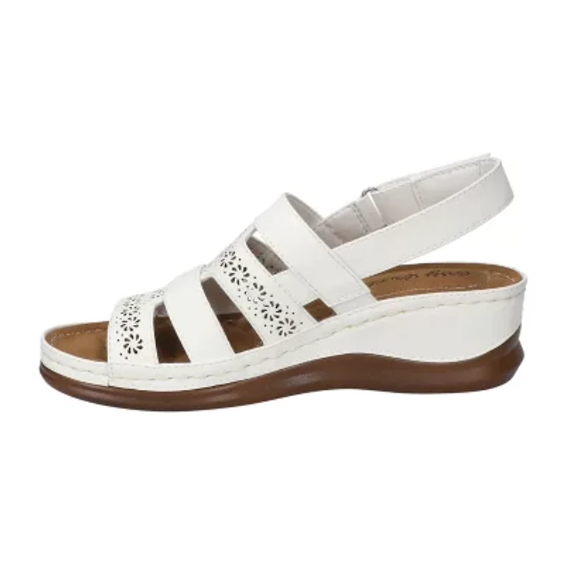 Easy Street Womens Alexi Wedge Sandals