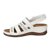 Easy Street Womens Alexi Wedge Sandals