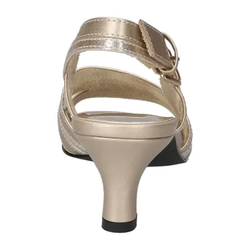 Easy Street Womens Meghan Heeled Sandals