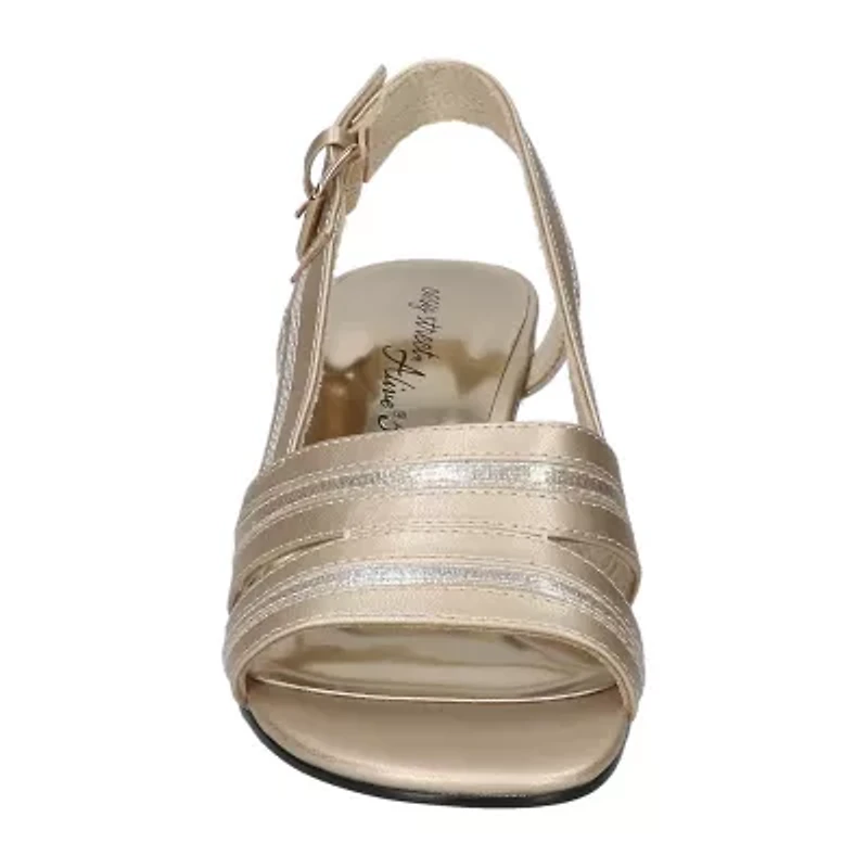 Easy Street Womens Meghan Heeled Sandals