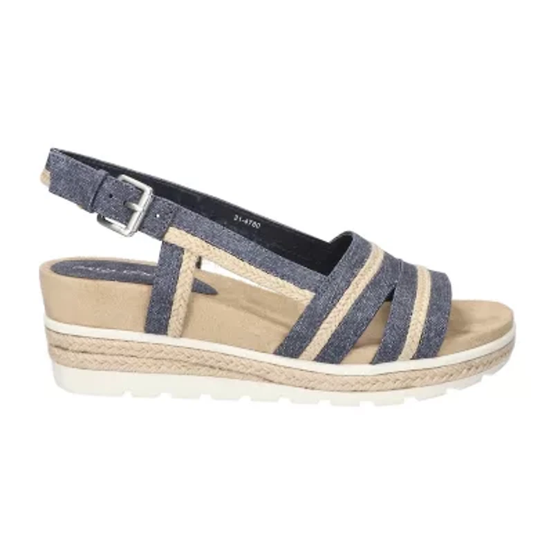 Easy Street Womens Mel Wedge Sandals