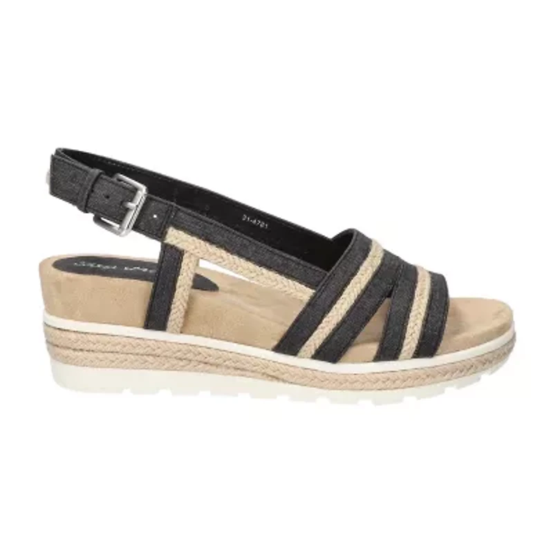 Easy Street Womens Mel Wedge Sandals