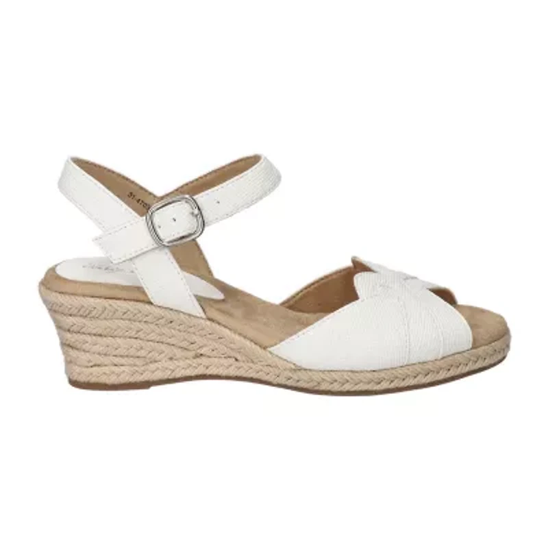 Easy Street Womens Miramar Wedge Sandals