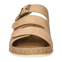 Easy Street Womens Pinterry Slide Sandals