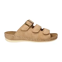 Easy Street Womens Pinterry Slide Sandals