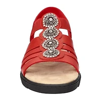 Easy Street Womens Samira Flat Sandals