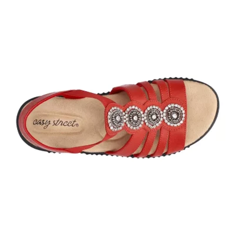 Easy Street Womens Samira Flat Sandals