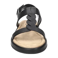 Easy Street Womens Tampa Adjustable Strap Flat Sandals