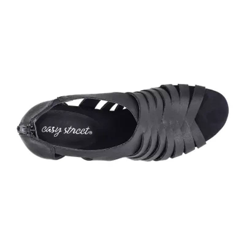 Easy Street Womens Vanni Heeled Sandals