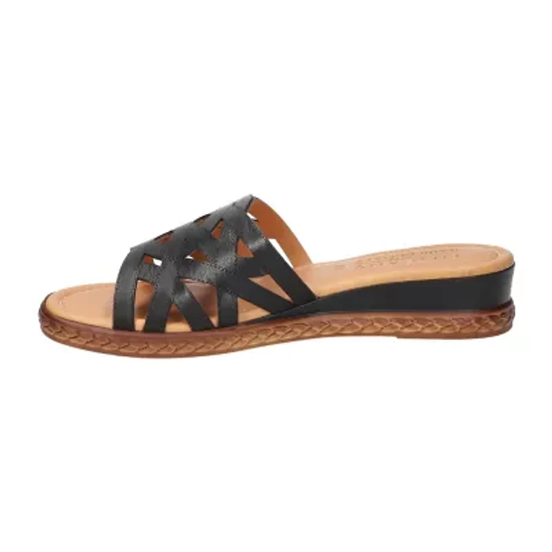 Easy Street Womens Edda Wedge Sandals