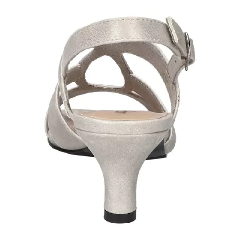 Easy Street Womens Zella Heeled Sandals