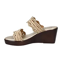 Easy Street Womens Selva Wedge Sandals