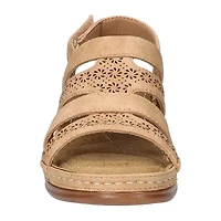 Easy Street Womens Alexi Wedge Sandals