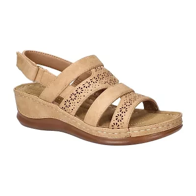 Easy Street Womens Alexi Wedge Sandals