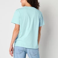 Moana 2 Boyfriend Tee Womens Crew Neck Short Sleeve Loose Fit Juniors Graphic T-Shirt