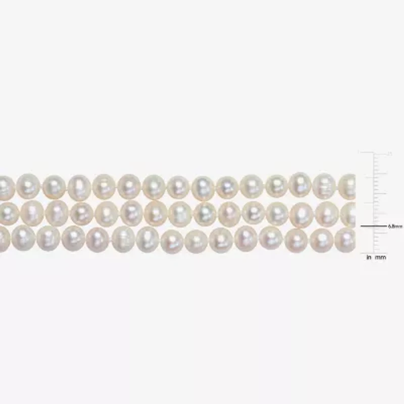 Womens White Inch Strand Necklace