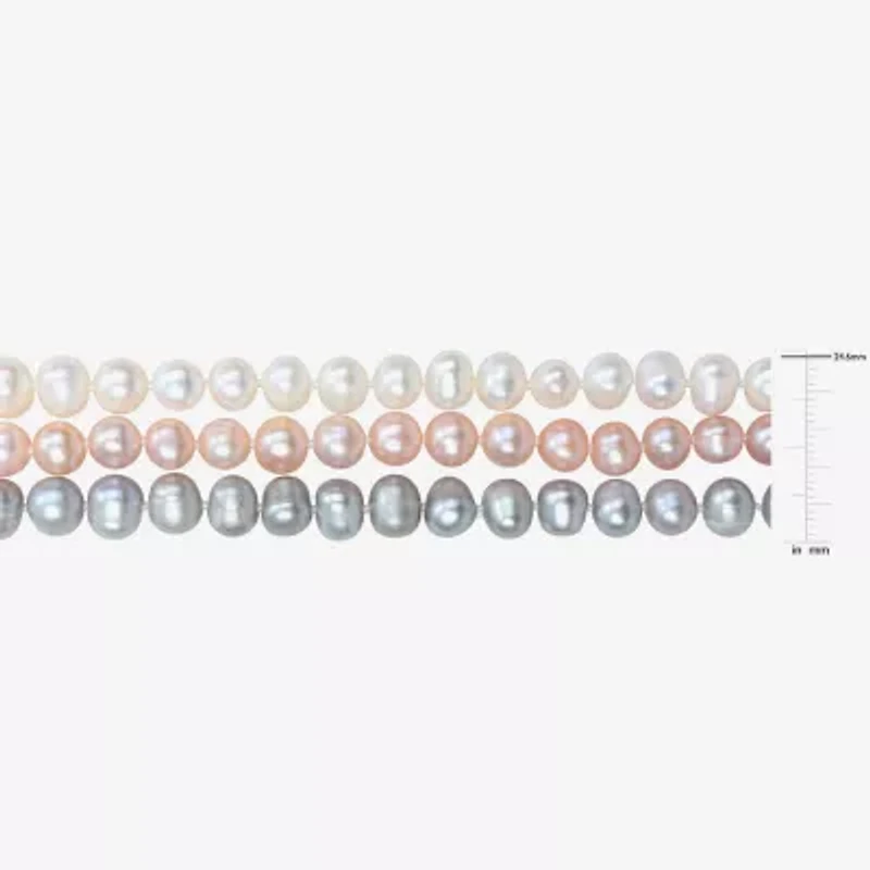 Womens White Inch Strand Necklace