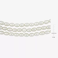 Womens White 19 Inch Strand Necklace