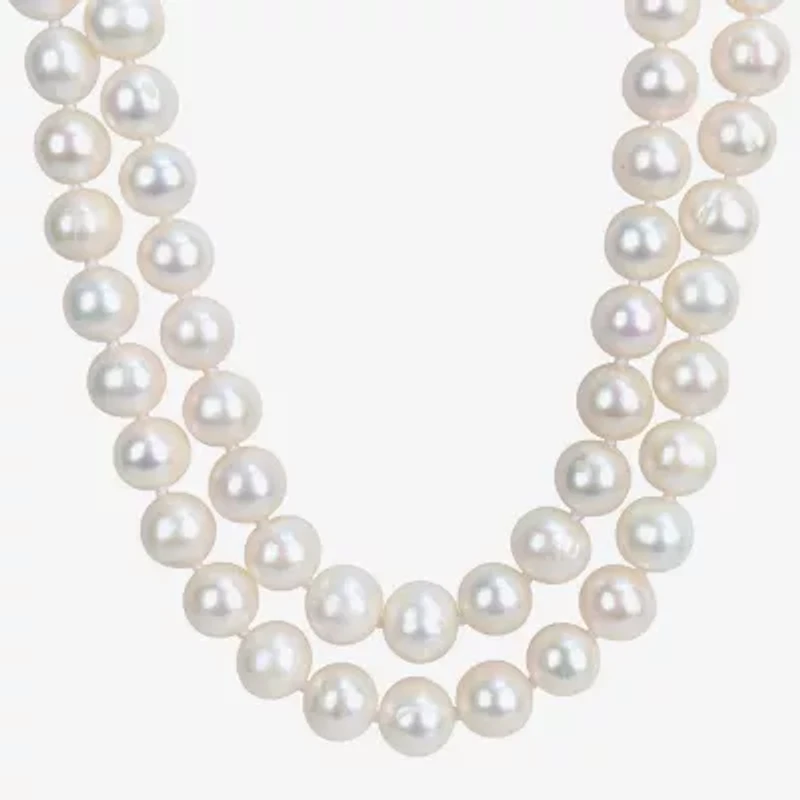 Womens White 18 Inch Strand Necklace