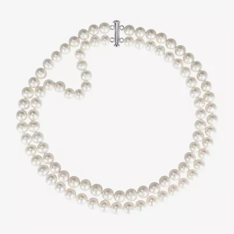 Womens White 18 Inch Strand Necklace