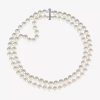 Womens White 18 Inch Strand Necklace