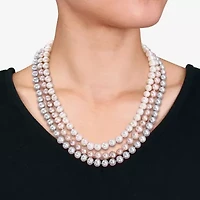 Womens White Cultured Freshwater Pearl Sterling Silver 7-pc. Jewelry Set