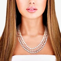 Womens White Cultured Freshwater Pearl Sterling Silver 7-pc. Jewelry Set