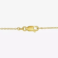 "Snake" Womens Diamond Accent Genuine Green Jade 18K Gold Over Silver 18 Inch Pendant Necklace
