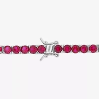 Gemstone Sterling Silver 7.25 Inch Tennis Bracelet