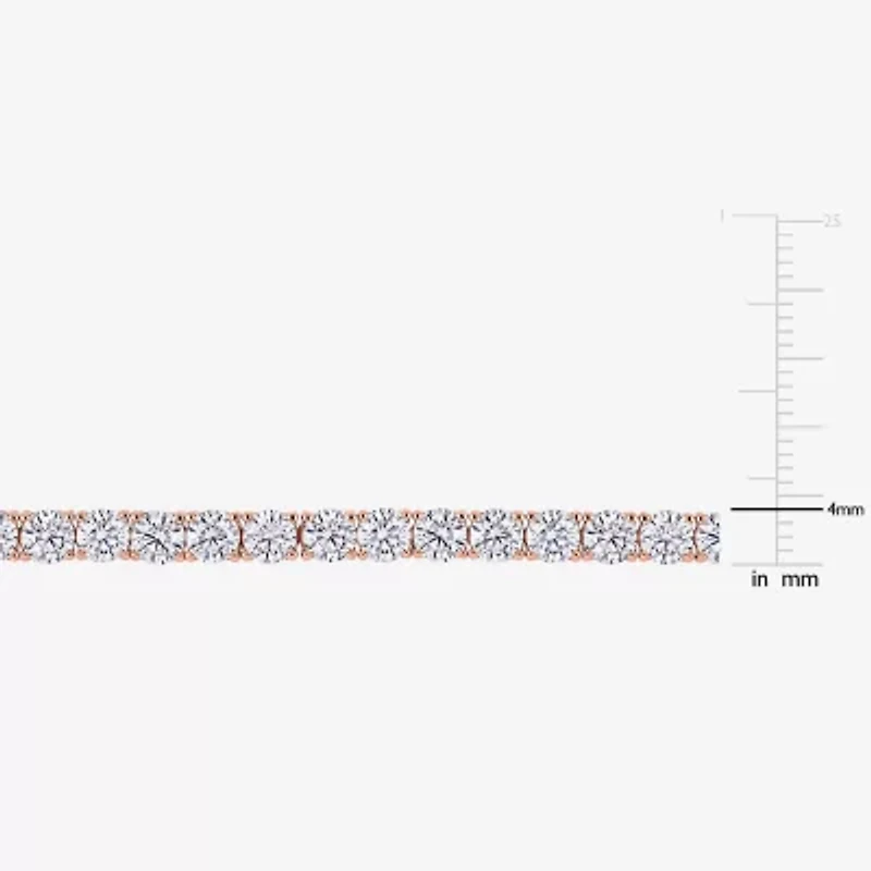 Gemstone Sterling Silver 7.25 Inch Tennis Bracelet