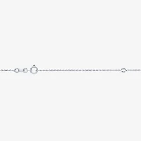 Womens Lab Created White Opal Sterling Silver 18 Inch Pendant Necklace