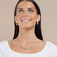 Diamond Blossom (G / Si2) Womens 2 CT. T.W. Lab Grown White Diamond 10K Gold Flower 18 Inch Pendant Necklace