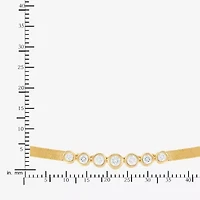 (G-H / Si1-Si2) Womens 1/2 CT. T.W. Lab Grown White Diamond 14K Gold Over Silver Sterling Silver 16 Inch Pendant Necklace
