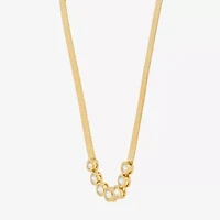 (G-H / Si1-Si2) Womens 1/2 CT. T.W. Lab Grown White Diamond 14K Gold Over Silver Sterling Silver 16 Inch Pendant Necklace