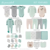 The Peanutshell Basics Baby Unisex 30-pc. Baby Clothing Set