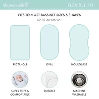 The Peanutshell Botanical Elephant 4-pc. Bassinet Sheet