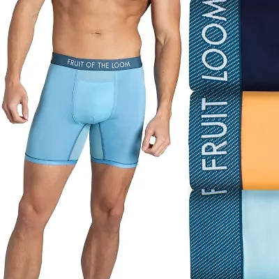 Fruit of the Loom Getaway Mens 3 Pack Boxer Briefs 3gjbbc1