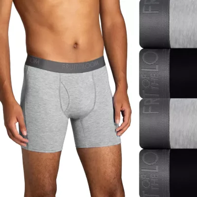 Fruit of the Loom 360 Stretch Coolsoft Mens 4 Pack Boxer Briefs Stc4bb1j