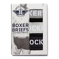 Dockers Mens 3 Pack Boxer Briefs 3mu666do